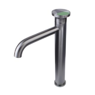 Смеситель для раковины Bronze de Luxe 9008GM-G, графит/зеленый